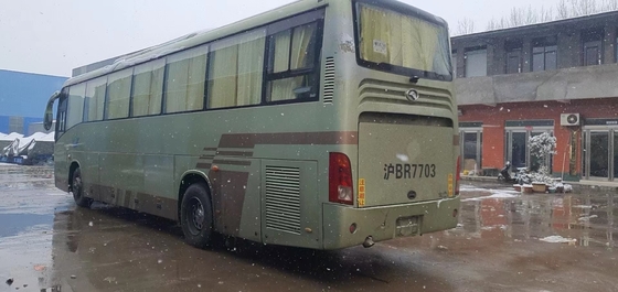 55 Zetels Gebruikte Bus Bus Second Hand Kinglong XMQ6129 met Dieselmotorlhd Leiding