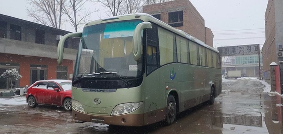 55 Zetels Gebruikte Bus Bus Second Hand Kinglong XMQ6129 met Dieselmotorlhd Leiding