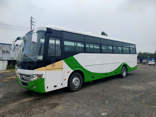 Gebruikte van de de Plaatlente van Yutong Front Engine Bus Lhd /Rhd van de de Opschortingspassagier Bus 53 Zetels Zk6112d