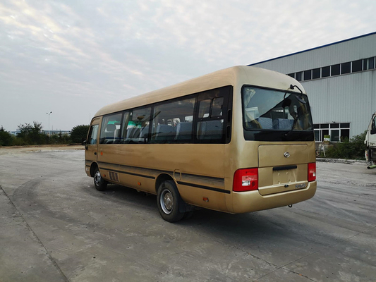 23 zetels 2014 Jaar Gebruikte Hogere Onderlegger voor glazen Mini Bus KLQ6702E4 met Motor Linkerleiding