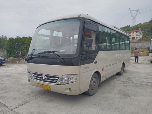 Mini Tour Coach Used Yutong-Bus ZK6729D die 130hp Deur 28seater Verlaten Leiding vouwen