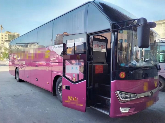 2017 Jaar 46 Seater gebruikte Yutong-bus ZK6128-dieselmotor in goede staat