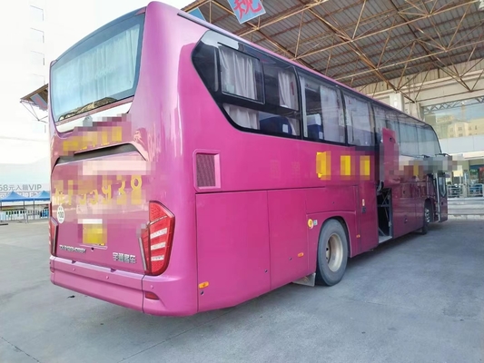 2017 Jaar 46 Seater gebruikte Yutong-bus ZK6128-dieselmotor in goede staat