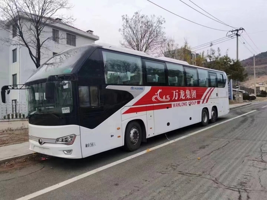 Gebruikte passagiersbus 56-zits Yutong dubbele achteras ZK6148 2020 jaar luxe touringcar