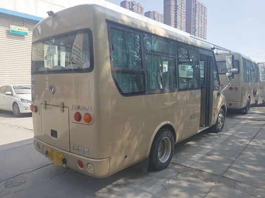 Vensters 14 Zetels Gebruikte Dongfeng Mini Bus EQ6550 van tweede Handmini van front engine folding gate slidng