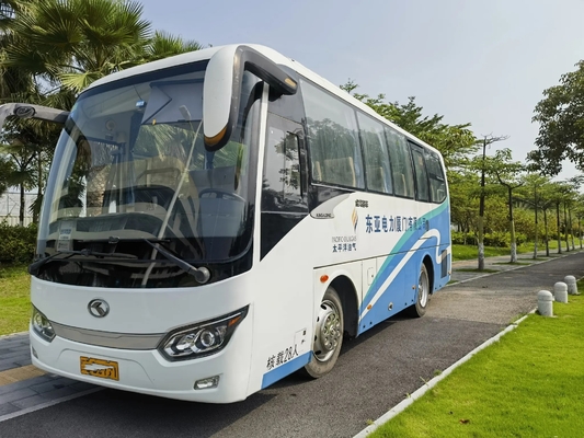Gebruikt Diesel Bussen 2016 Jaar 28 Motor 4 Bus XMQ675 van Zetelsyuchai van Kinglong van de Cilinders de Externe Slingerende Deur