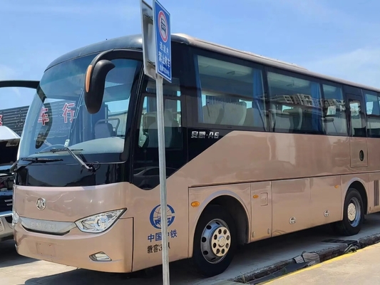 De gebruikte van het Diesel Zetels die van de Emissiestandard 35 Bussen 2015 Jaar EURO IV Venster Champagne Color Ankai Bus HFF6859 verzegelen