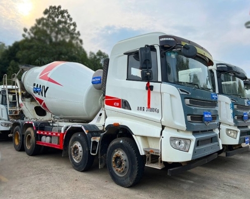 Gebruikte 10 M3 Sanys Mixer Truck Beton klaar gemengd Cement Mixer Truck Prijs
