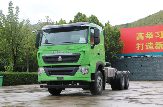 6*4 dumptruck leveranciers Sinotruck Howo T7H Groene kleur 6 cilinders 400 pk Krachtige motor