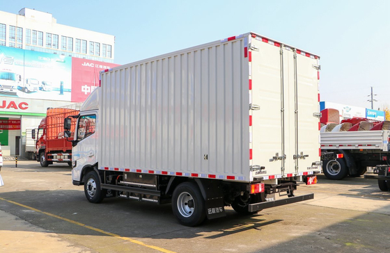 Box Trucks Geely Pure Electric Truck New Energy Fuel 4*2 Van Box 4 Meter A/C