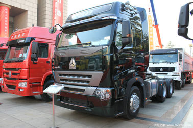 420HP de macht gebruikte Tractoraanhangwagens, de Gebruikte Commerciële Wijze van de Vrachtwagenslhd Aandrijving