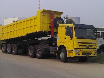 3 assen Gebruikte Vrachtwagenaanhangwagens, Gebruikte Kippersaanhangwagen met 45 Tonnuttige lading