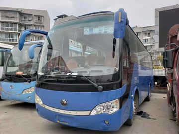 ZK6938H9 blauwe Gebruikte Yutong vervoert 39 Zetels Gebruikte het JAAR Grote Prestaties per bus van de Reisbus 2010