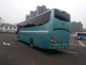 Euro Emissie Vier 49 Zetels Gebruikte Yutong-Bussen Anderhalf Onderlegger voor glazen van de Laag Tweede Hand met a/c
