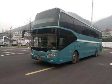 Euro Emissie Vier 49 Zetels Gebruikte Yutong-Bussen Anderhalf Onderlegger voor glazen van de Laag Tweede Hand met a/c