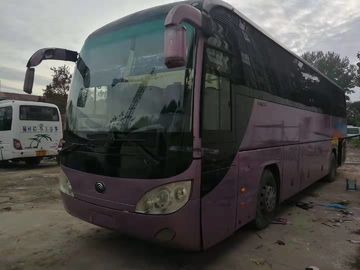 De linkerleiding gebruikte 55 Seater Bus 2011 Jaar6120hy19 Purple met Leerzetels