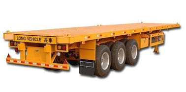 Staal Flatbed Semi Aanhangwagen met 12R22.5-Driehoeksband 40 van het Containervoet Vervoer