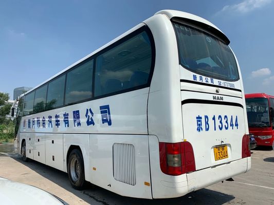 Gebruikte Yutong-Bus voor van het Staalchassis van Verkoop de Modelzk6122 Dubbele Deuren 51Seats Euro III Goede Voorwaarde