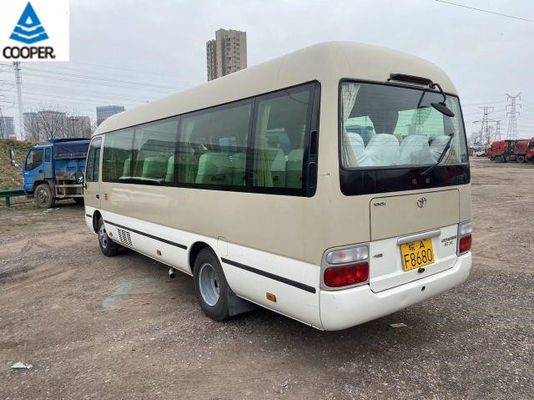 20 zetels Mini Toyota Used Coaster Bus met 2TR-Benzinemotor