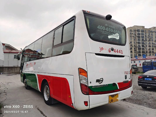 Gebruikte Yutong vervoert ZK6808 35 van de de Motor147kw Passagier van Zetels per busYuchai de Bus Lage Kilometer