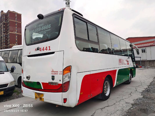 Gebruikte Yutong vervoert ZK6808 35 van de de Motor147kw Passagier van Zetels per busYuchai de Bus Lage Kilometer