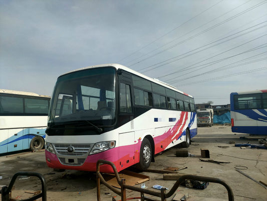 Gebruikte Bus Bus 53 Bussen van de Chassiszk6112d Gebruikte Yutong van het Zetelsstaal