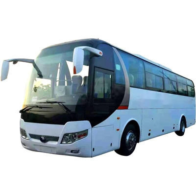 Gebruikte Yutong-Bus ZK6110 51 Zetels Gebruikte het Staalchassis Verlaten Sturende Dubbele Deuren van de Reisbus