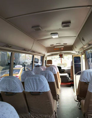 2010 Jaar 20 gebruikten de Zetels Onderlegger voor glazenbus, Gebruikte Mini Bus Toyota Coaster-bus in goede staat met 2TR-Benzinemotor