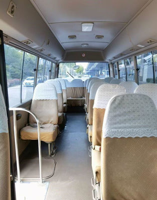 2010 Jaar 20 gebruikten de Zetels Onderlegger voor glazenbus, Gebruikte Mini Bus Toyota Coaster-bus in goede staat met 2TR-Benzinemotor