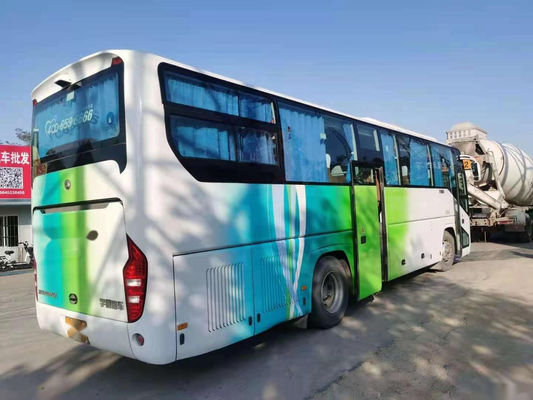 Gebruikte Yutong-Bus ZK6110 Verlaten Leiding 48 Zetels Dubbele Deuren Yuchai Achtermotor Lage Kilometer Gebruikte Reisbus