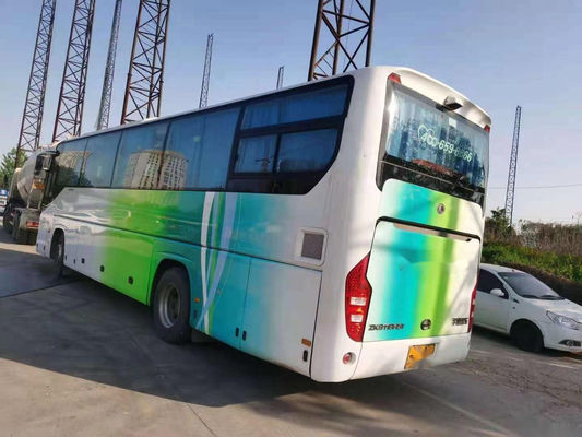 Gebruikte Yutong-Bus ZK6110 Verlaten Leiding 48 Zetels Dubbele Deuren Yuchai Achtermotor Lage Kilometer Gebruikte Reisbus
