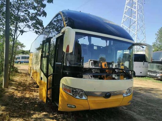 Gebruikte Yutong-Reisbus ZK6127 61 Zetels 2+3 Lay-out Achtermotor Verlaten Leiding EuroIII Lage Kilometer