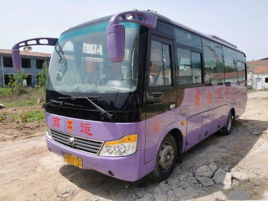 Gebruikte Yutong-Bus ZK6752 30 Zetels de Diesel Euro IV Lage Kilometer van Front Engine Used Mini Bus