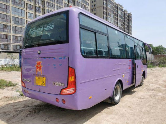 Gebruikte Yutong-Bus ZK6752 30 Zetels de Diesel Euro IV Lage Kilometer van Front Engine Used Mini Bus