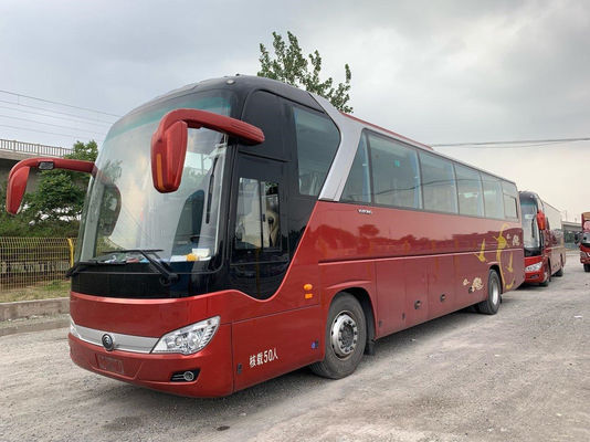Gebruikte Yutong-Bus ZK6122 50 Zetels 2+2 Lay-out 2019 de Achteryuchai Motor van Luchtkussenchassis 243kw