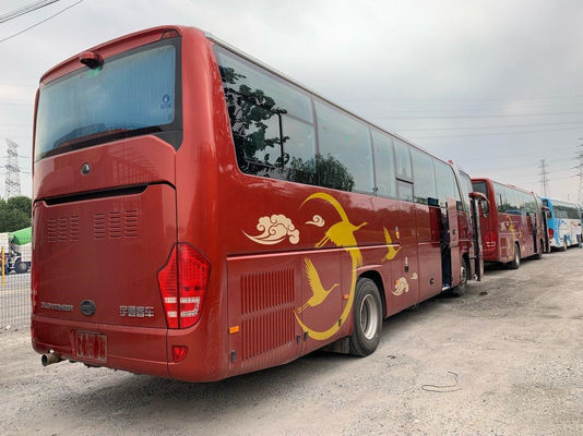 Gebruikte Yutong-Bus ZK6122 50 Zetels 2+2 Lay-out 2019 de Achteryuchai Motor van Luchtkussenchassis 243kw