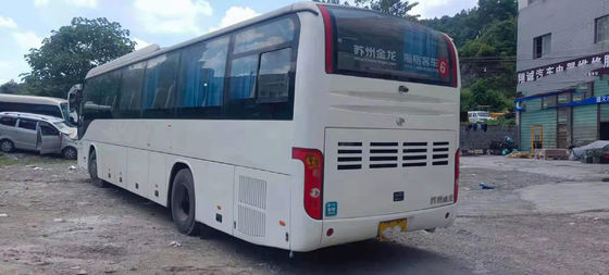 De gebruikte Bus Bus Model KLQ6129 gebruikte Hogere Bus 53 van de Bus Dubbele Deuren van de Zetels de Goede Passagier van het Staalchassis Lage Kilometer