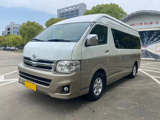 kwaliteit  Toyota Hiace 13-Seater Left-Hand Drive Electric Mid-Door Euro 4 Standard Champagne Gold Minibus Fabriek