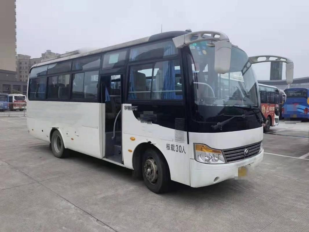 ZK6752D1 gebruikte Mini Yutong Front Engine Coach-Bus 30 de Rechtse Bestuurder Passenger Bus van Seat