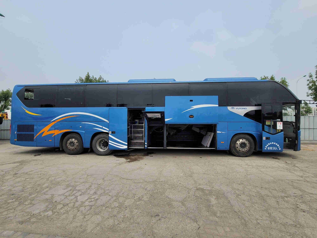 Dubbele Achter de Motorbus 56 van Decker Bus Sightseeing Yutong ZK6148 de Handbestuurder van Seat Leftt