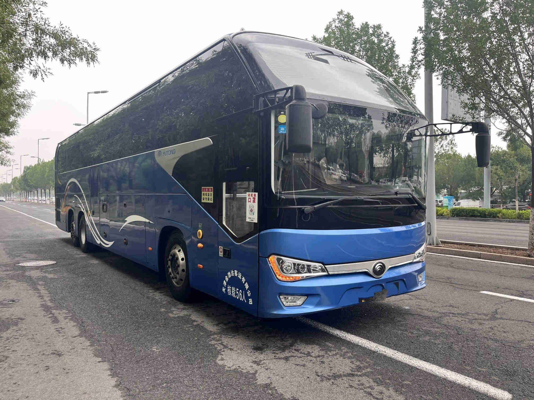Dubbele Achter de Motorbus 56 van Decker Bus Sightseeing Yutong ZK6148 de Handbestuurder van Seat Leftt