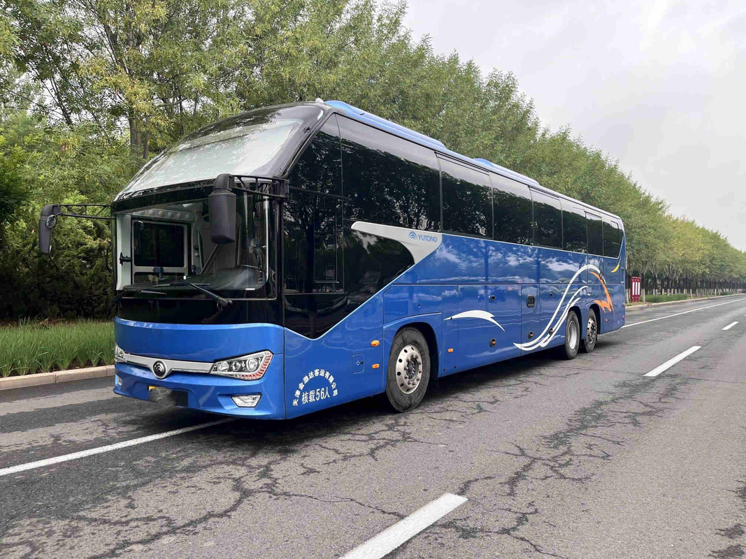 Dubbele Achter de Motorbus 56 van Decker Bus Sightseeing Yutong ZK6148 de Handbestuurder van Seat Leftt
