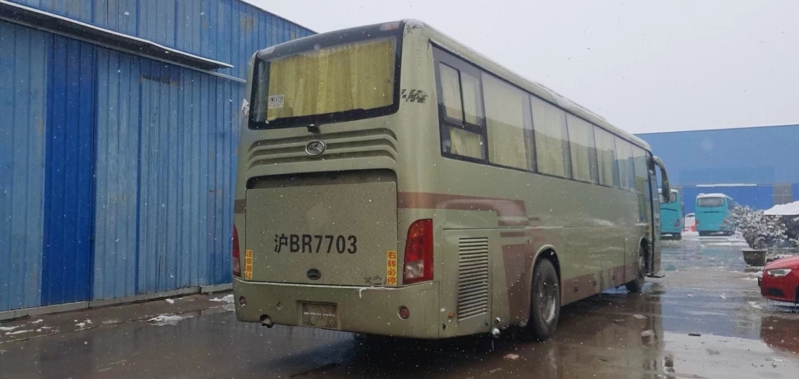 55 Zetels Gebruikte Bus Bus Second Hand Kinglong XMQ6129 met Dieselmotorlhd Leiding