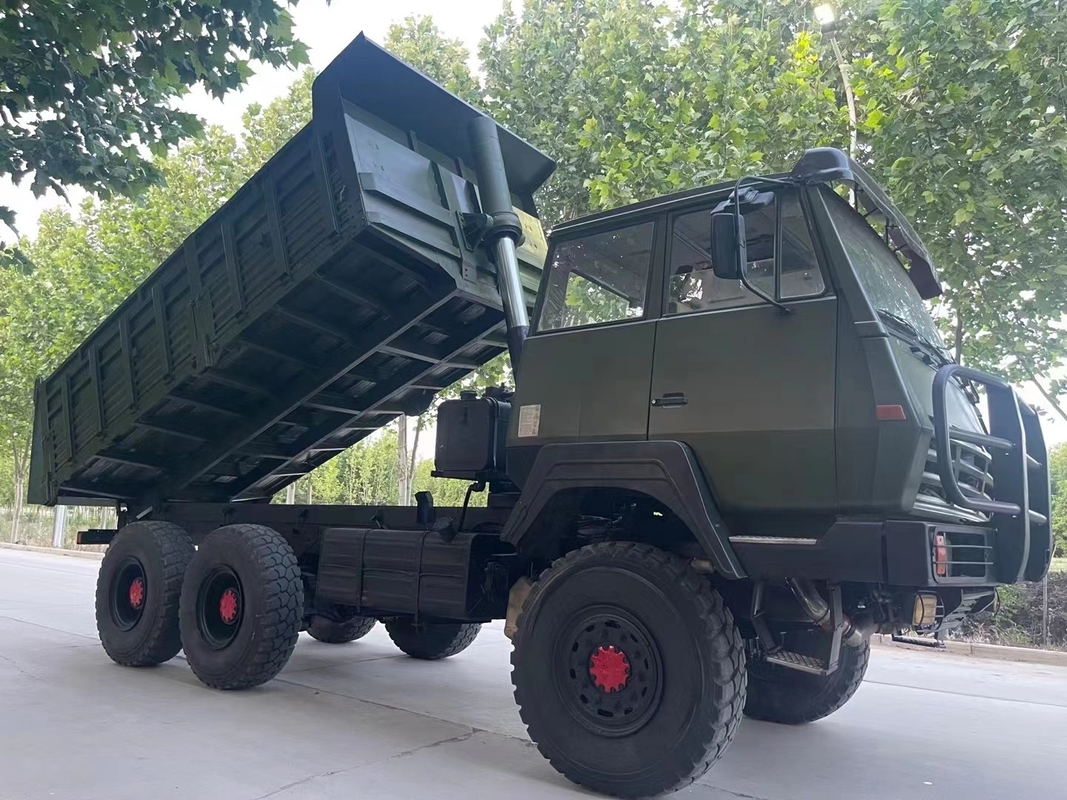De gebruikte Krachtige de Diesel Volledige Aandrijving Differentiële Tipper With 3 van 310hp sluit 6X6-Stortplaatsvrachtwagen