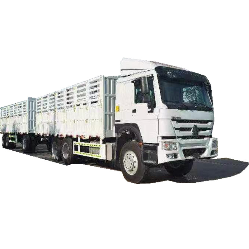 2 de Vrachtwageneuro Ii van de de Ladingsvrachtwagen 420hp van Howo de Krachtige Dubbele Omheining Trailers Truck van de bestelwagenslading