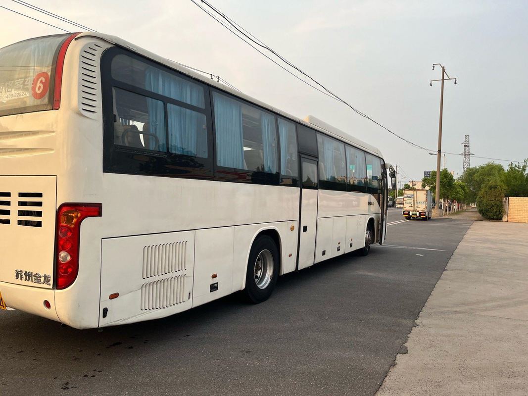 Gebruikte het Hogere Merk van de luchtopschorting Bus Bus 53 Dubbele de Deurenwp.7 Dieselmotor KLQ6129 van Seater