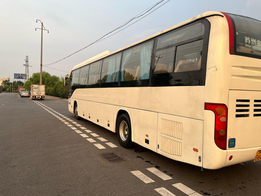 Gebruikte het Hogere Merk van de luchtopschorting Bus Bus 53 Dubbele de Deurenwp.7 Dieselmotor KLQ6129 van Seater