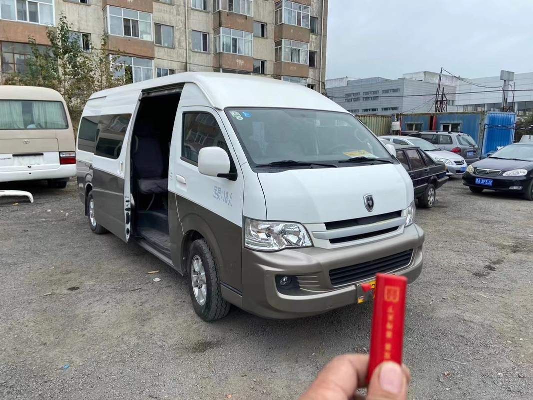 Chinese Gebruikte Mini Van 3TZ de Motorbenzine 2016 Jinbei Hiace van Merkhiace 18seats