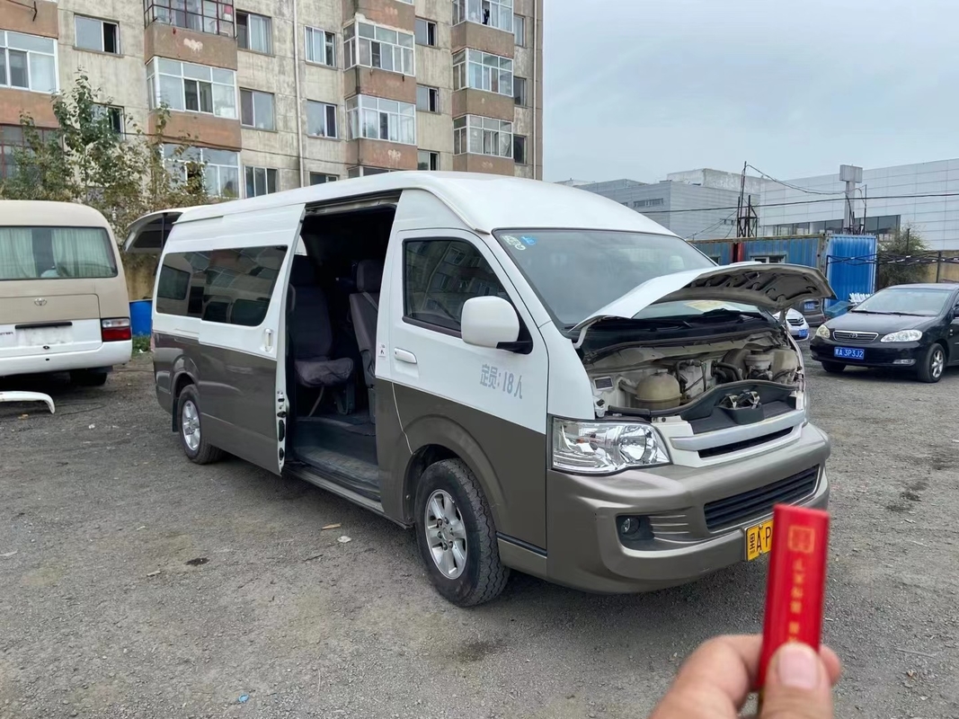 2016 Jaar 18 de Zetels Gebruikte Motor van Mini Bus Gasoline JINBEI Hiace 3TZ Geen Ongeval in goede staat