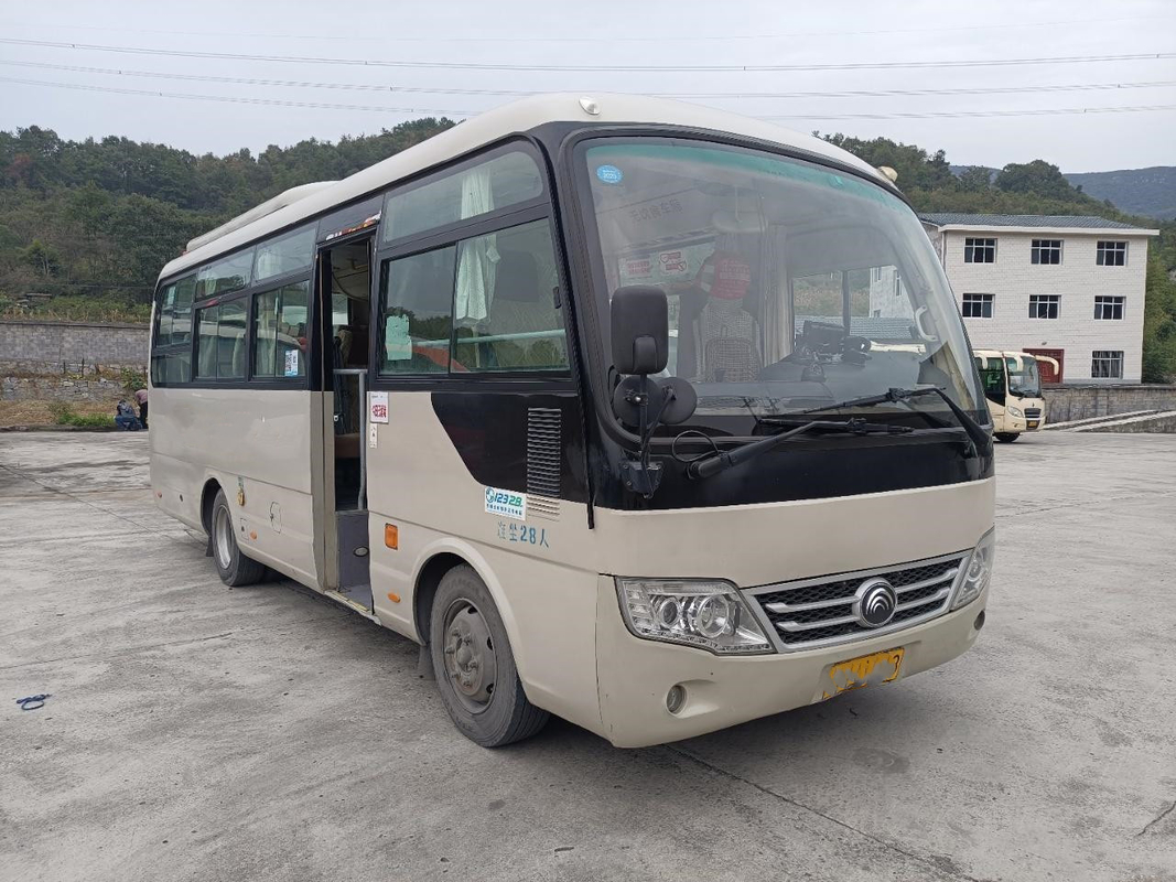 Mini Tour Coach Used Yutong-Bus ZK6729D die 130hp Deur 28seater Verlaten Leiding vouwen